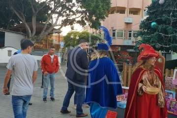 Desangelada clausura de la campaña de recogida juguetes en Telde (Foto Antonio Alí y TA)